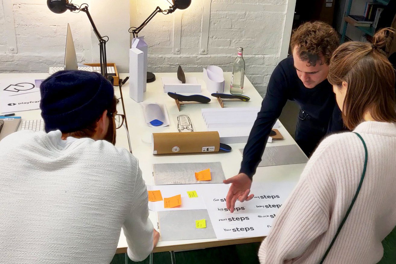 Grafik des Monospace-Designprozesses