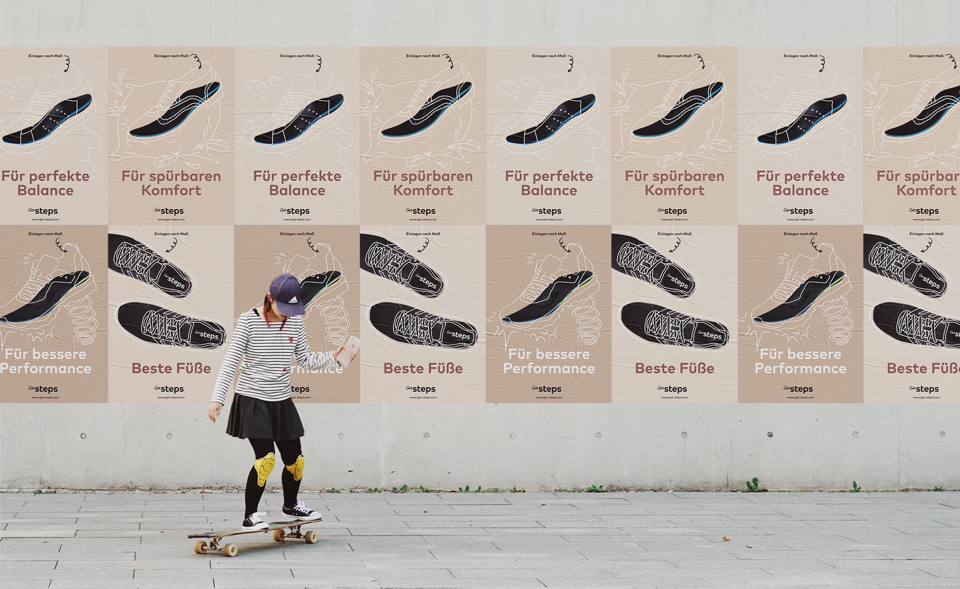 Monospace Entwurf kreative Plakate Sammlung
