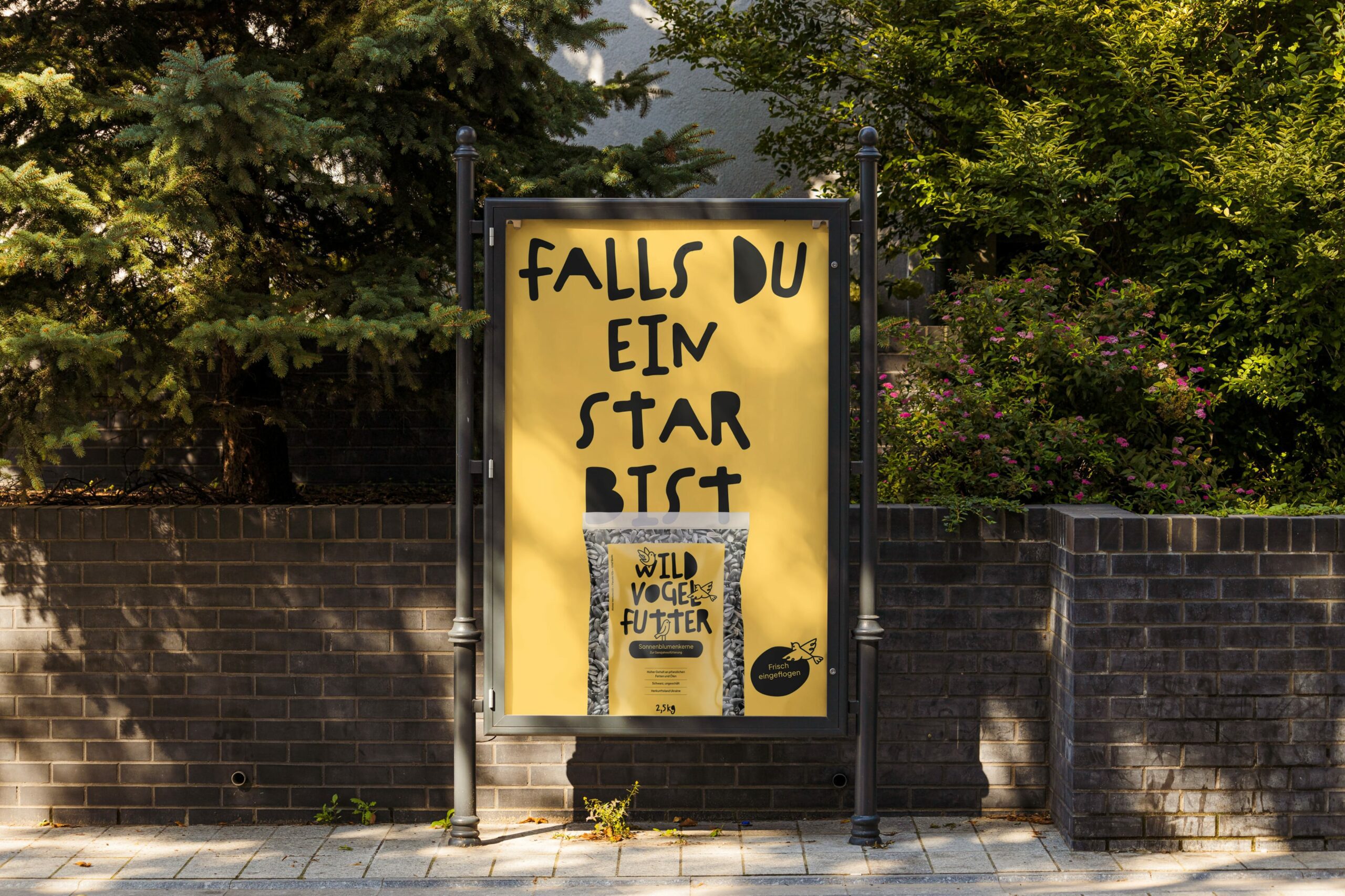Grafisches Design der Kampagne auf Monospace
